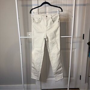 We‎ The Free Size 29 Women's White Skinny Jeans